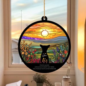 Personalized Loss Of Dog Sympathy Suncatcher, Dog Memorial Gift, Pet Memorial Suncatcher, Loss of Dog Gift, Dog Remembrance Gift