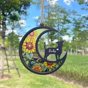 Personalized Dog Loss Sympathy Gift, Custom Dog Memorial Suncatcher, Pet Memorial Gift, Loss of Dog Gift, Dog Remembrance Gift