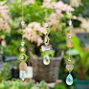 Personalized Pet Rainbow Bridge, Engraved Charms for Beloved Pets, Crystal Suncatcher, Pet Memorial Gift, Pet Loss Gift, Pet Lover Gift